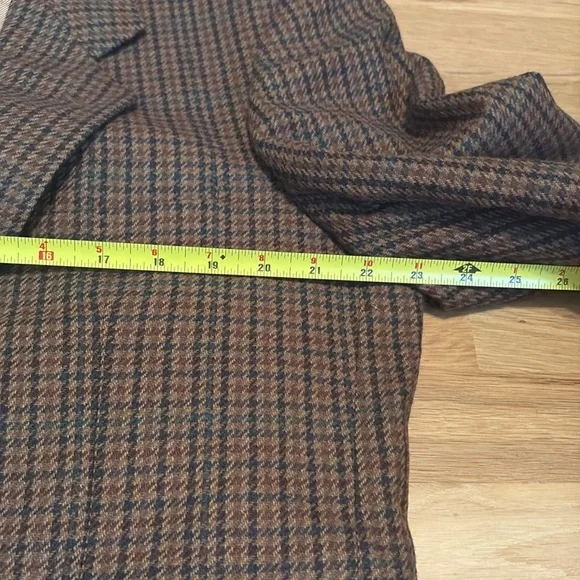 Vintage Oscar de la Renta Tan Wool Cashmere Blend Satin Lined Blazer Men’s 42L
